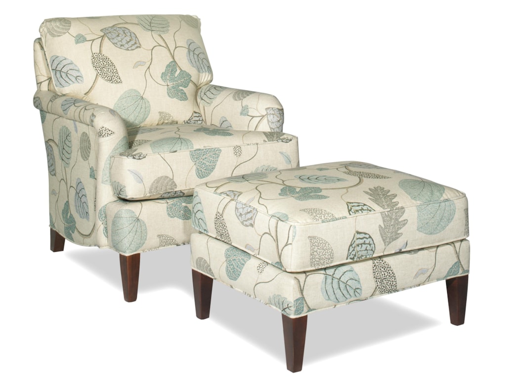 Craftmaster Accent Chairs Transitional Chair and Ottoman Set