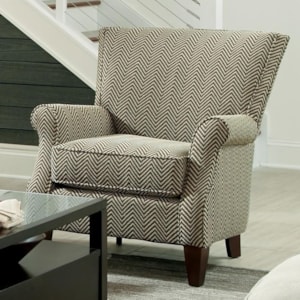 Craftmaster Accent Chairs 061310 Contemporary Upholstered Chair With Rolled Arms Hudson S Furniture Upholstered Chairs
