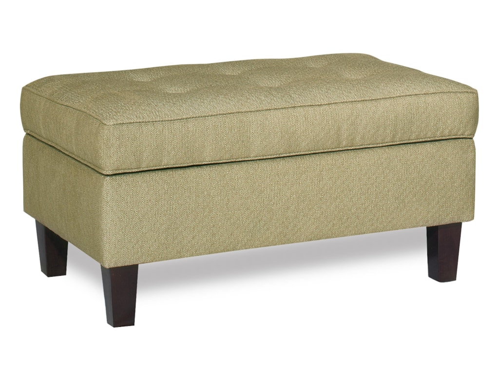 Craftmaster Accent Ottomans Transitional Storage Ottoman With Craftmaster Accent Ottomans Transitional Storage Ottoman with Button-Tufted Seat - Hudson's Furniture - Ottomans - Craftmaster Accent Ottomans Transitional Storage Ottoman With