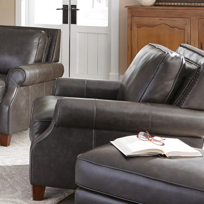 Craftmaster L164050 L164010 Transitional Leather Chair With