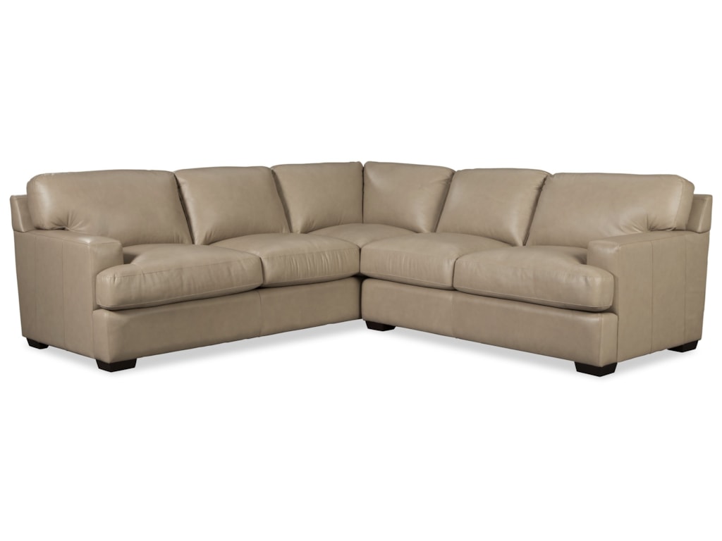 Craftmaster L187156 Two Piece Leather Sectional Sofa