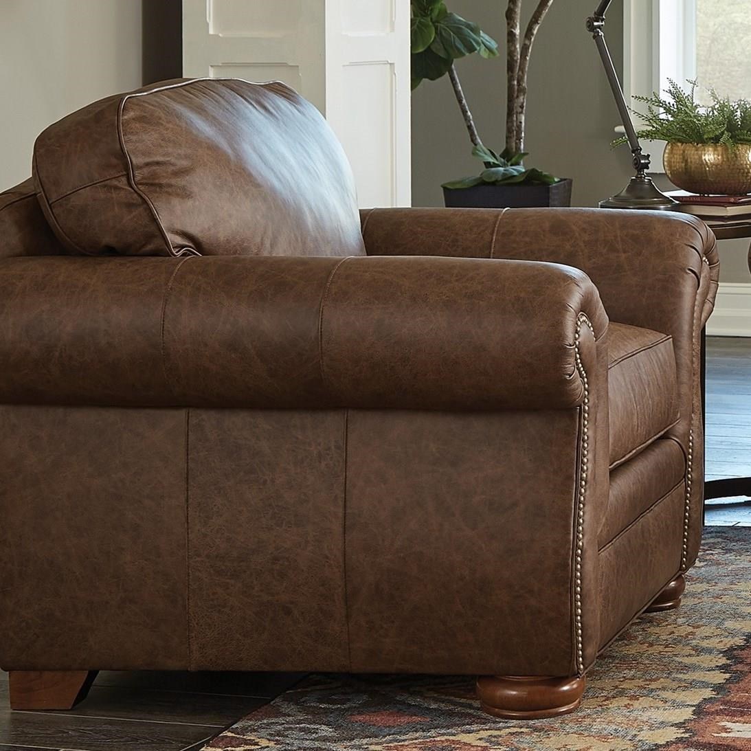 Craftmaster L268550 L268510bd Traditional Leather Chair With Nailhead Studs Dean Bosler S Upholstered Chairs