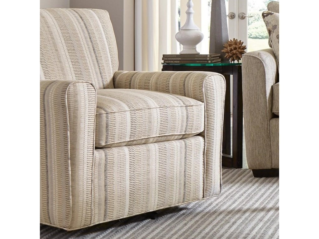 Craftmaster Swivel Chairs 059110sc Casual Swivel Chair With