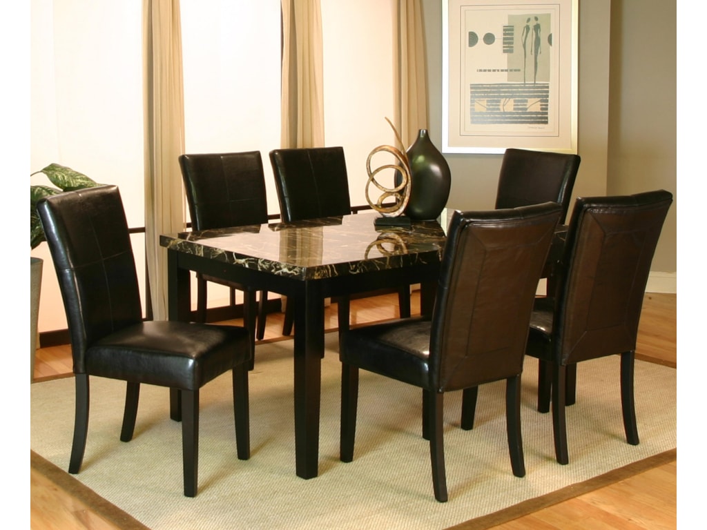 Cramco Inc Chatham 7 Piece Dining Leg Table And Side Chair Set Cramco Inc Chatham7 Piece Dining Set
