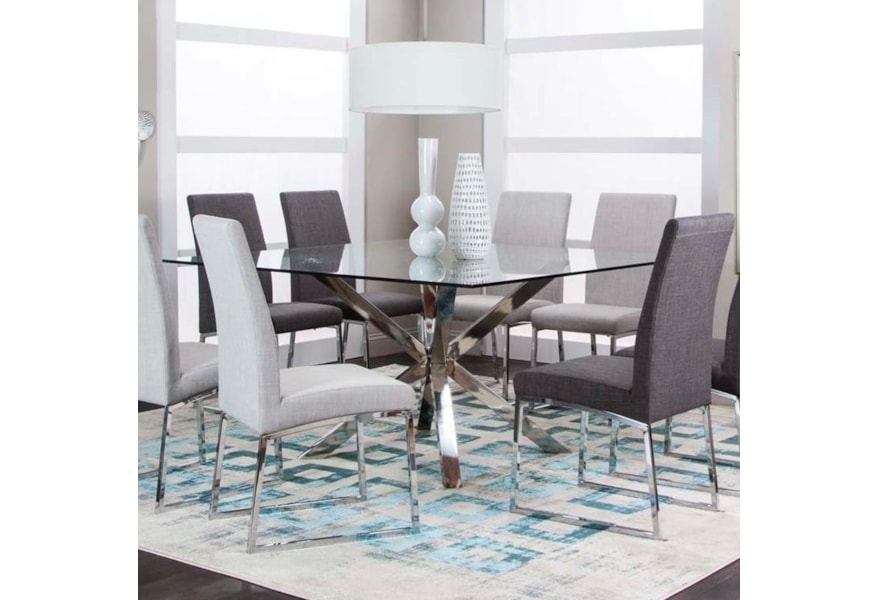 images Square Dining Table Set Glass Top classic 59 square glass dining table