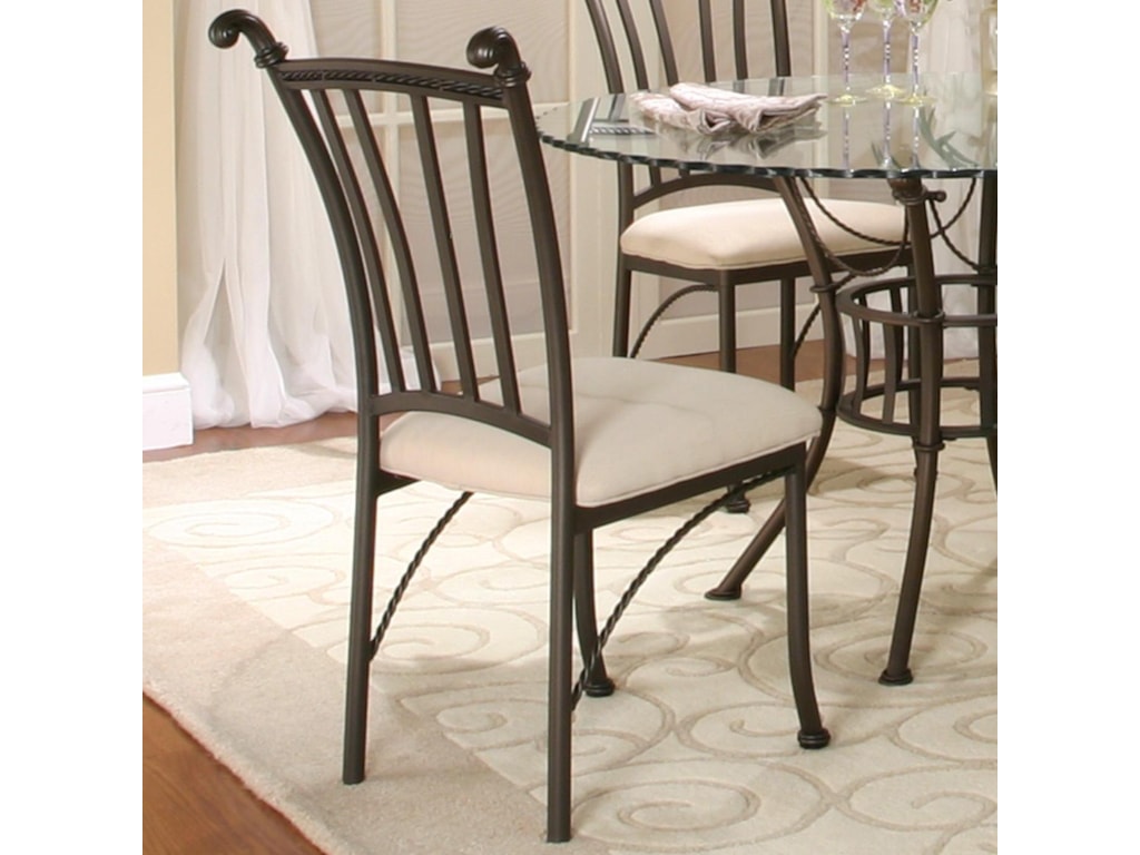 Cramco, Inc DenaliMolten Earth/Stone Microsuede Side Chair