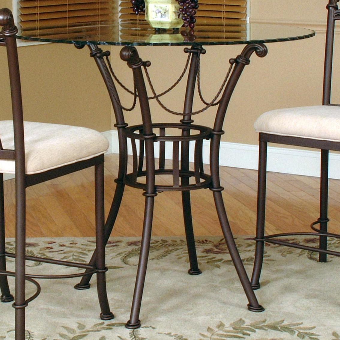 Cramco Inc Denali 3 Piece Counter Height Glass Table And Chair