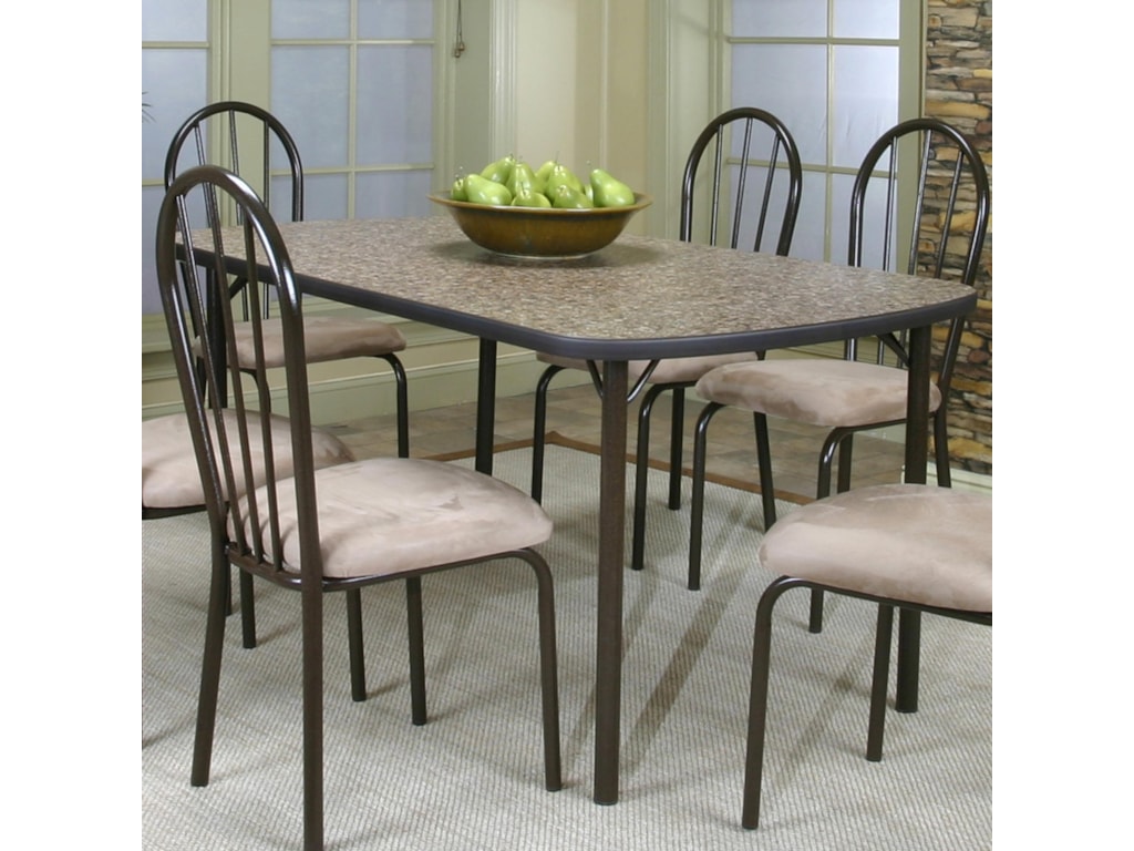Cramco, Inc Cramco Dinettes - HeathWoodstock Granite Laminate Top Table