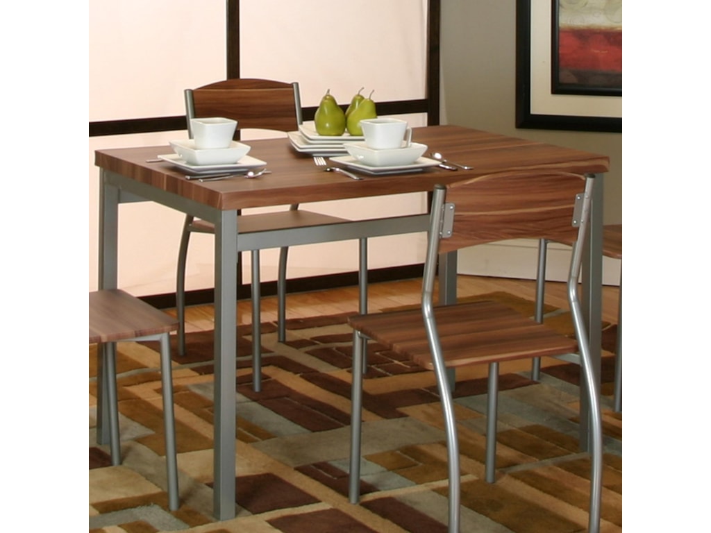 Cramco, Inc LarkPlatinum/Acacia Veneer Table