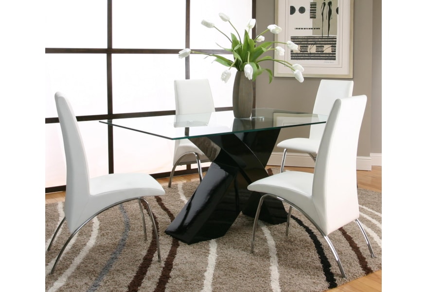 Cramco Inc Mensa Rectangular Tempered Glass Table Top With