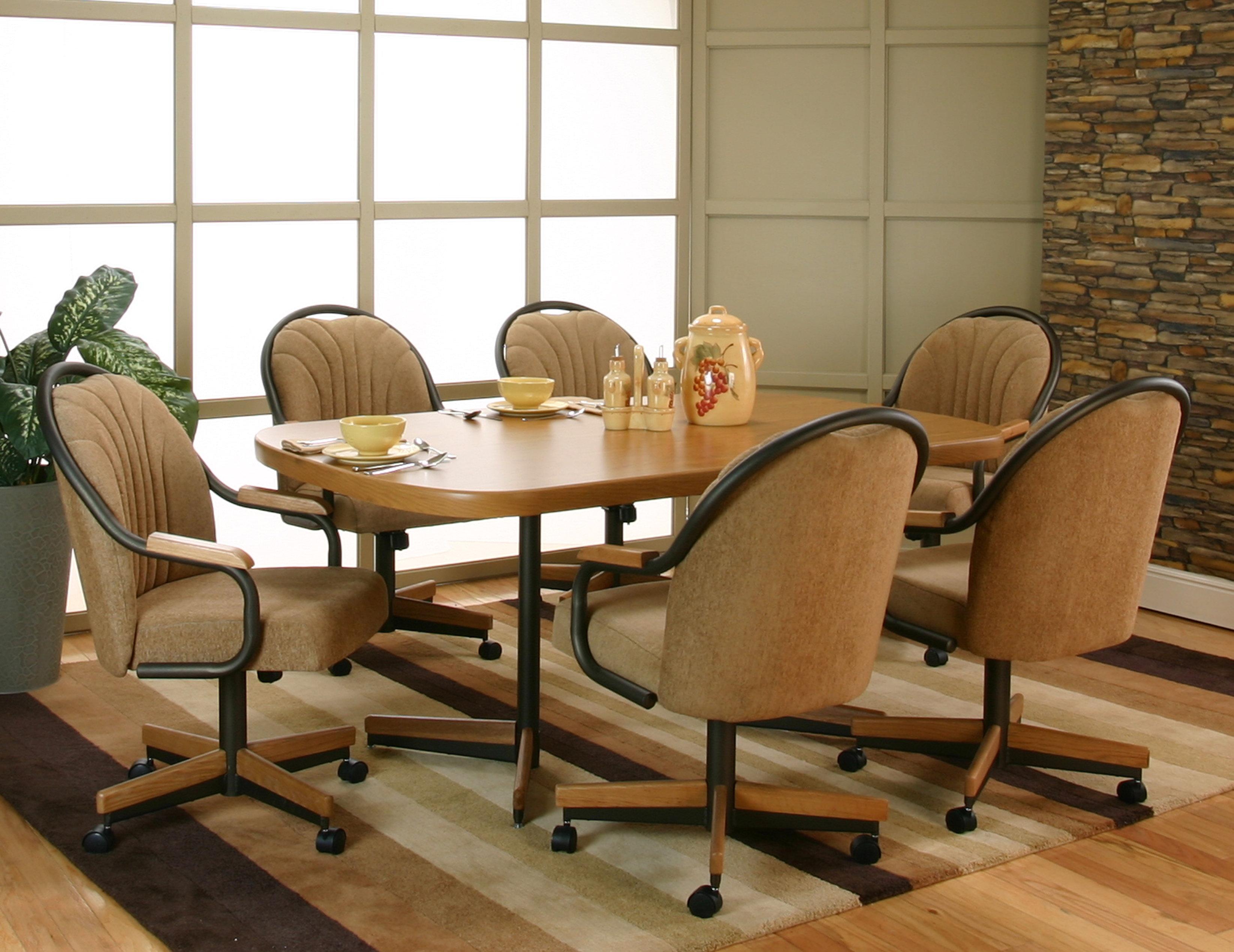 swivel dining room chairs with arms