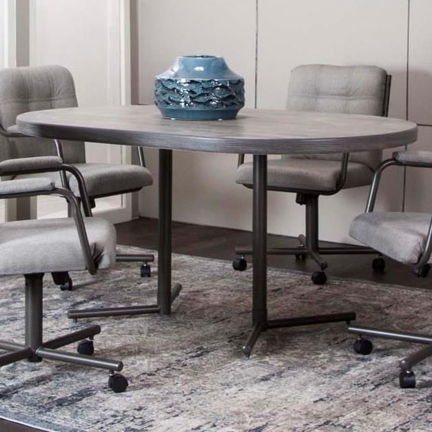 Cramco Inc Timber Oval Laminate Top Table Value City Furniture Kitchen Tables