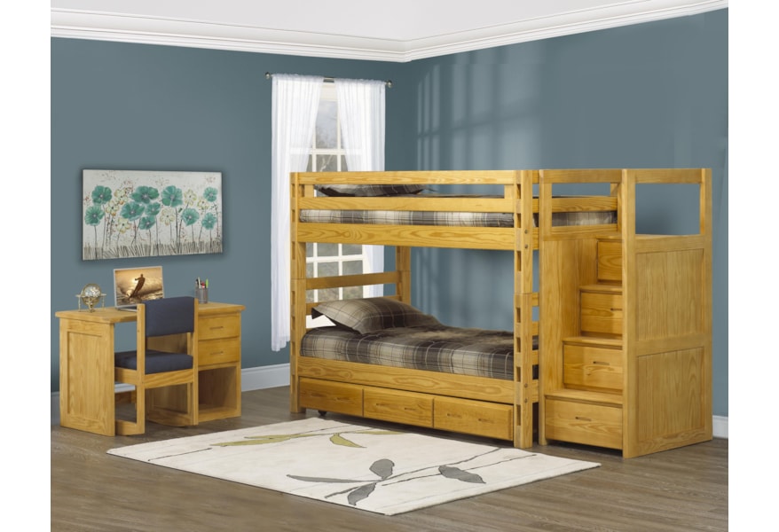 Crate Designs Crate Designs Bedroom Student Single Pedestal Desk