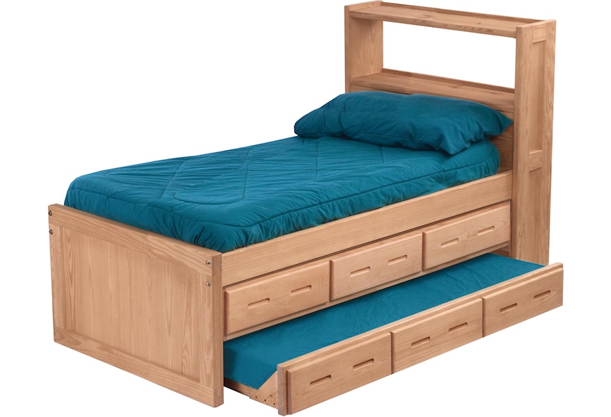 Crate Designs Pine Bedroom Twin Captian S Bed With Headboard