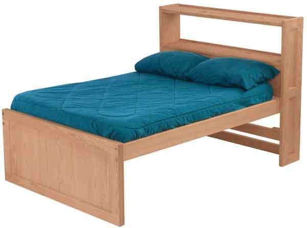 Twin Bed Storage Bookcase Headboard Drawers Shelf Bookshelves Guest Kids Table