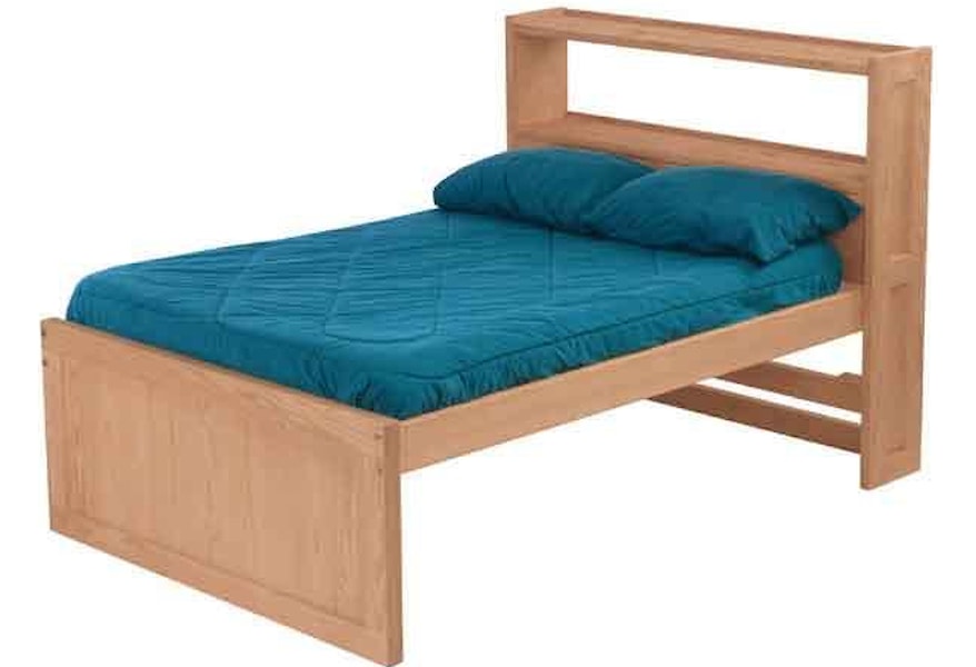 Crate Designs Pine Bedroom Double Captain S Bed With Bookcase