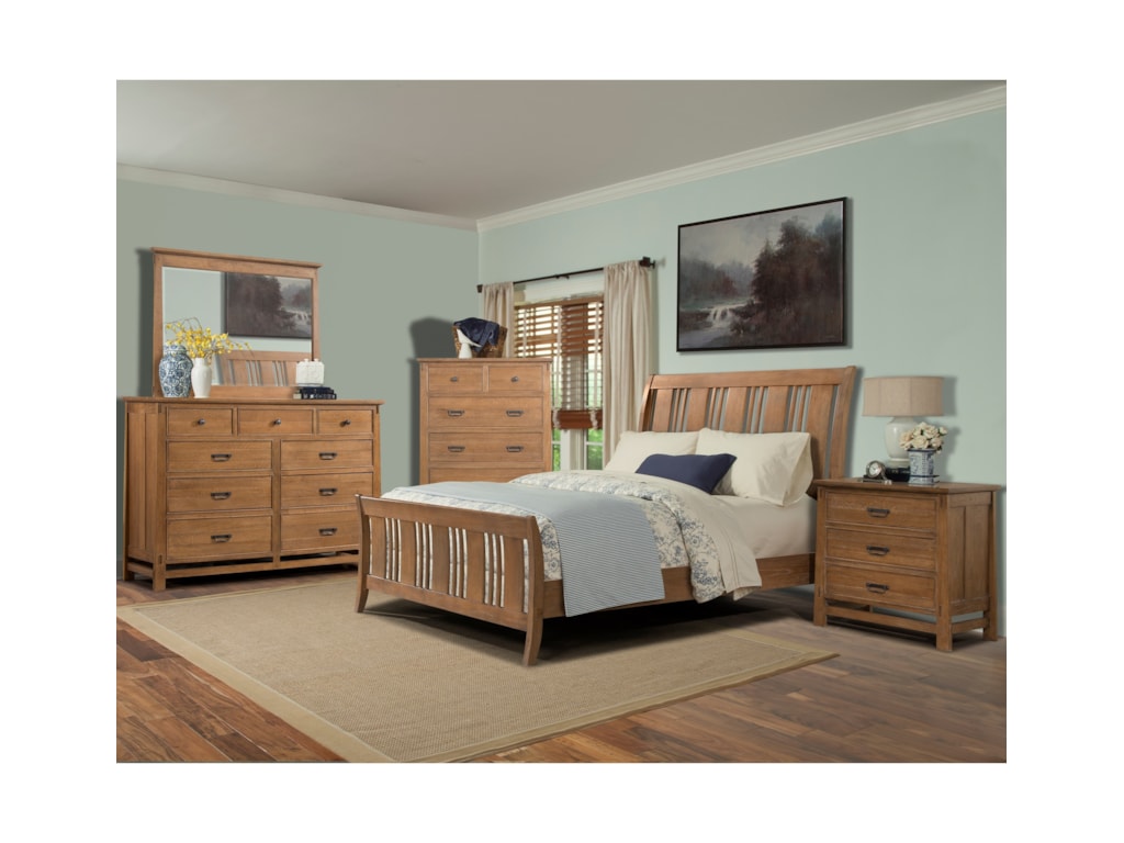 Cresent Fine Furniture CamdenKing Sleigh Bed
