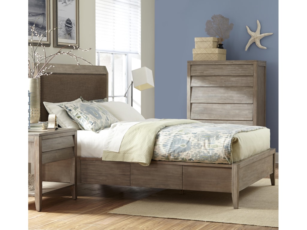 Cresent Fine Furniture Corliss LandingCal King Upholstered Bed