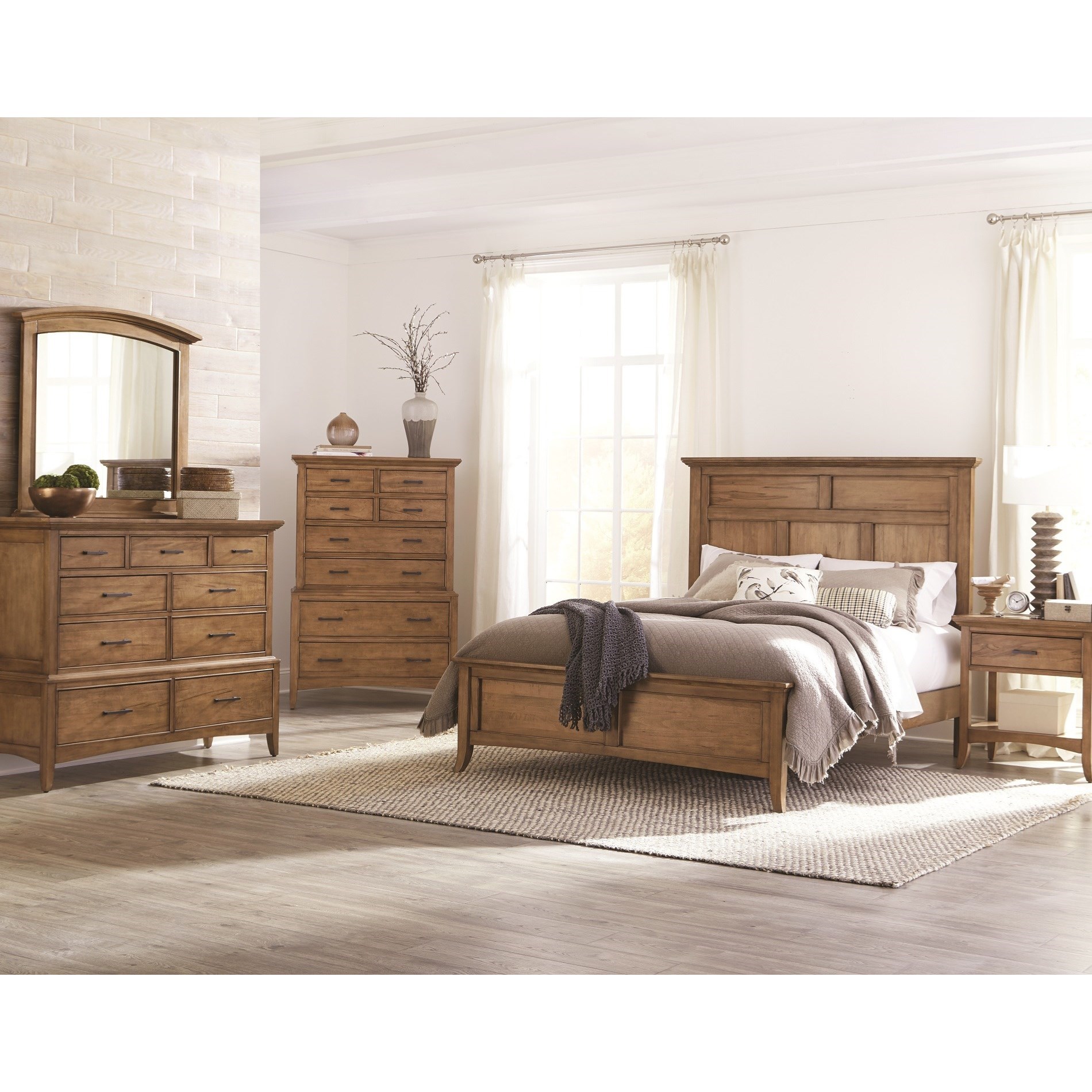 Cresent Fine Furniture Lockeland Queen Bedroom Group