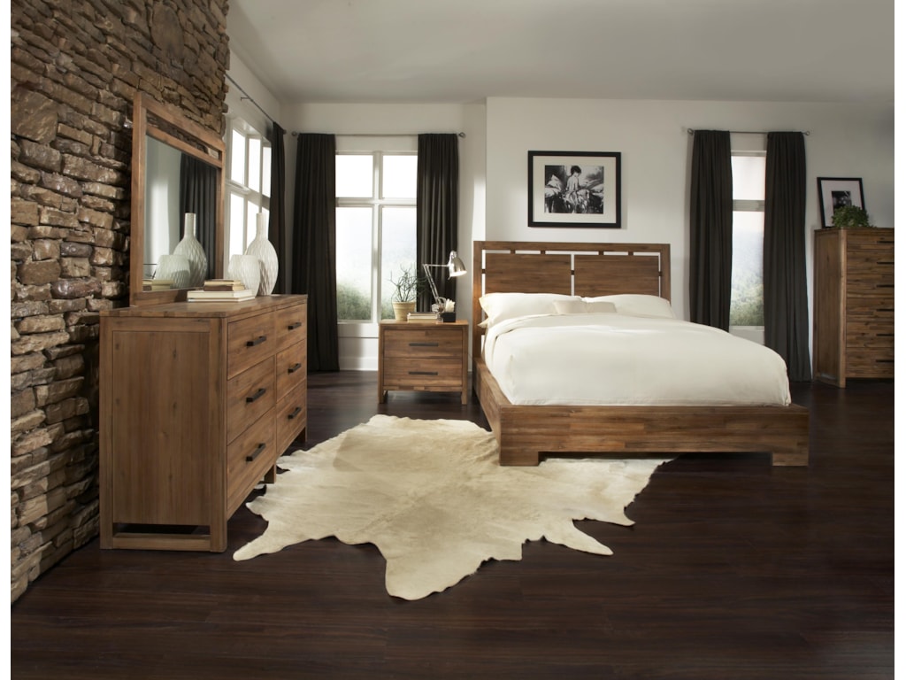 Cresent Fine Furniture WaverlyKing Low Profile Bed w/ Storage