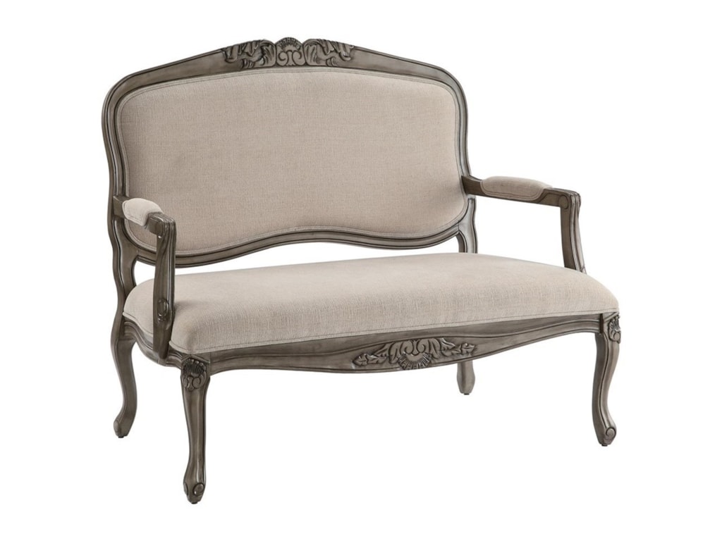 crestview collection accent furniture etruscan settee miskelly
