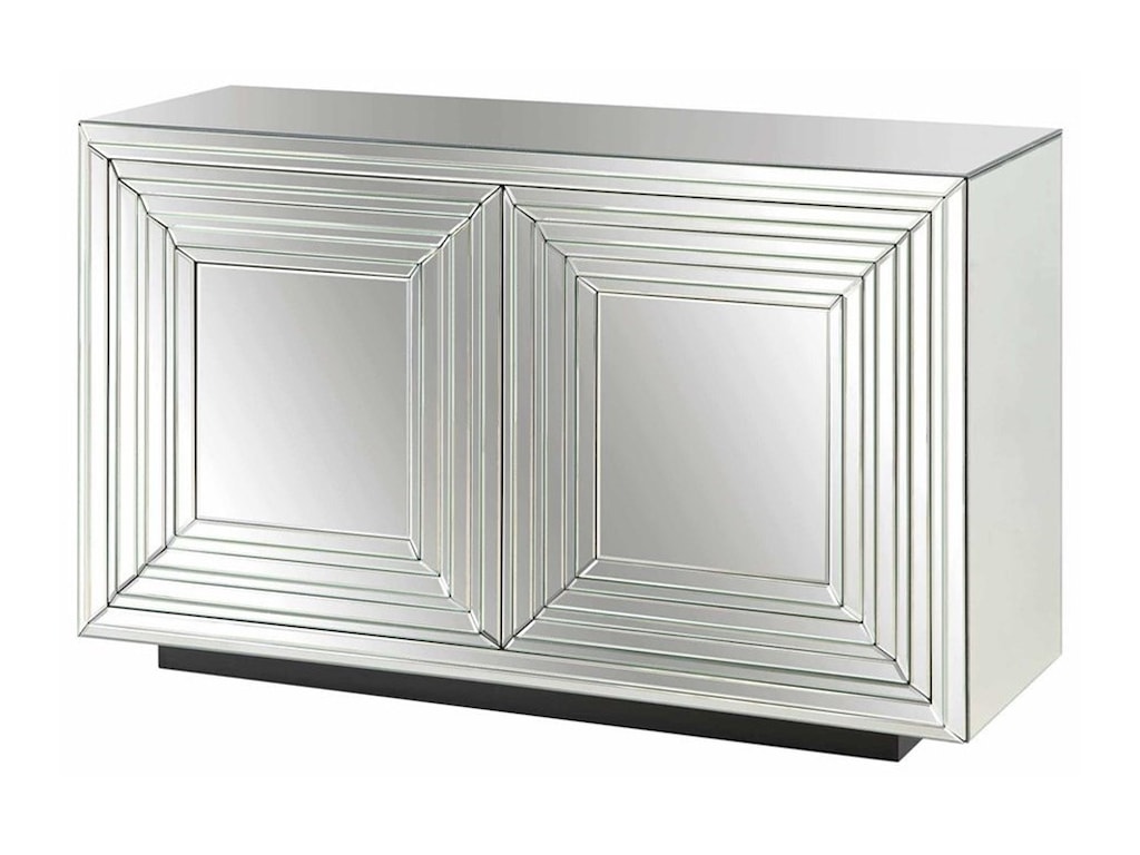 Crestview Collection Accent Furniture Millenium 2 Door Mirrored Crestview Collection Accent Furnituremillenium 2 Door Mirrored Cabinet