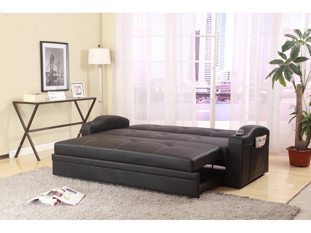 Crown Mark 5310 Easton Adjustable Sofa with Cup Holders and Pull ... - Crown Mark 5310 5310SET Easton Adjustable Sofa with Cup Holders and  Pull-Out Bed
