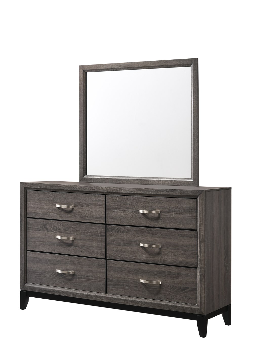 Del Sol Cm Akerson B4620 1 Contemporary Grey Six Drawer Dresser