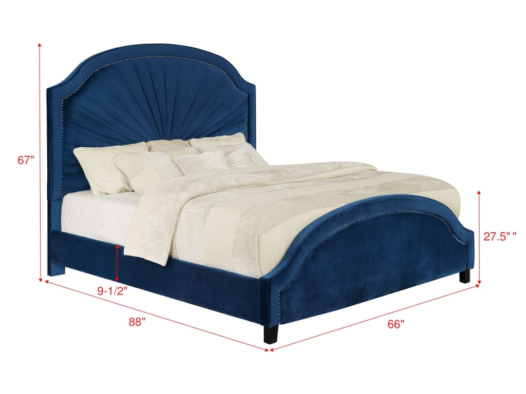 Crown Mark AnnetteQueen Upholstered Bed