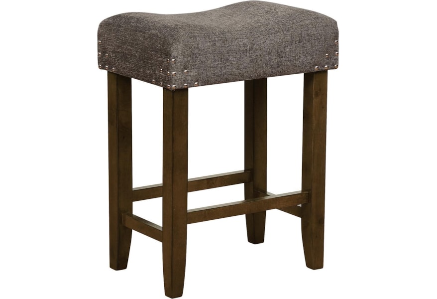 Crown Mark Bar Stools Cm 2783c 24 Dgy Transitional Counter Height