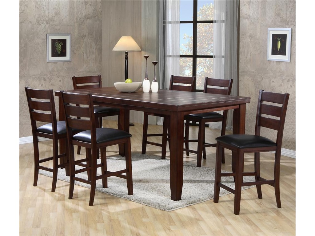 Crown Mark Bardstown Rectangular Counter Height Table Set Royal Furniture Pub Table And Stool Sets Crown Mark Bardstown Rectangular Counter Height Table Set Royal Furniture Pub Table And Stool Sets