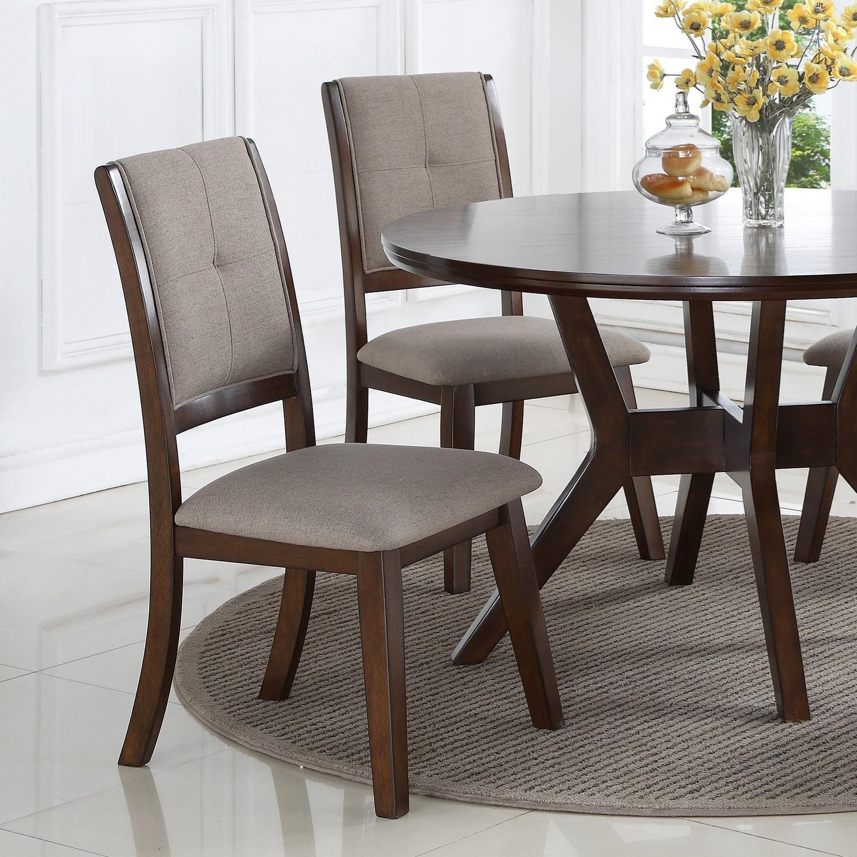 Crown Mark Barney 2322s Upholstered Dining Chair Dunk Bright