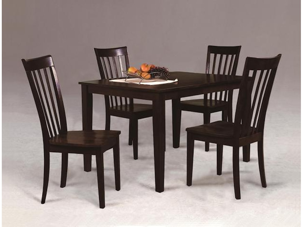 Crown Mark Brody Casual Contemporary Five Piece Dining Set Royal Crown Mark Brodyfive Piece Dining Set