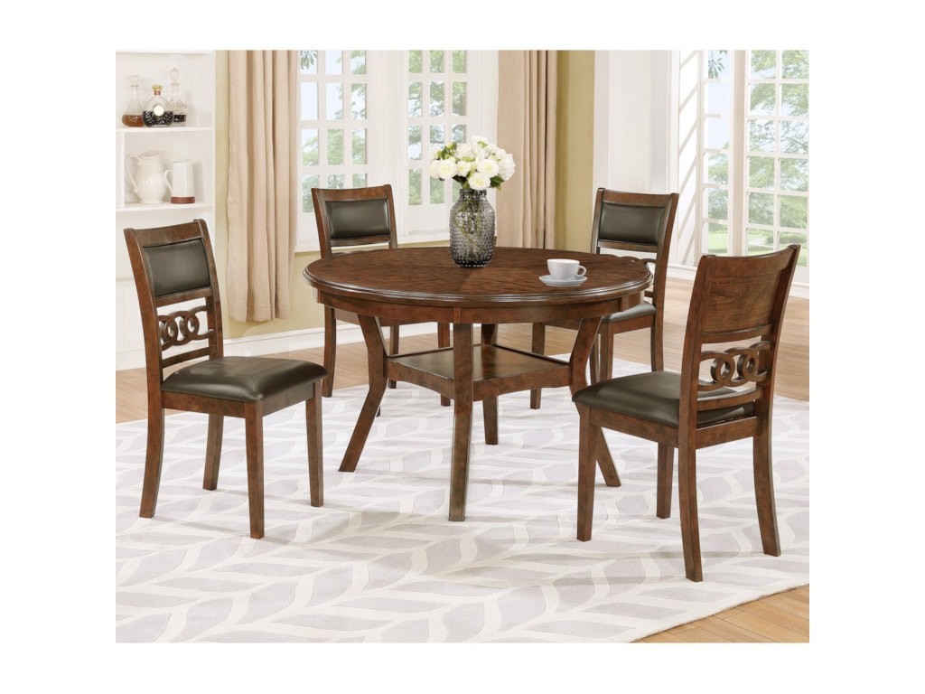 Crown Mark Cally 5 Piece Dining Set With Storage Table Household Cally 5 Piece Dining Set With Storage Table By Crown Mark