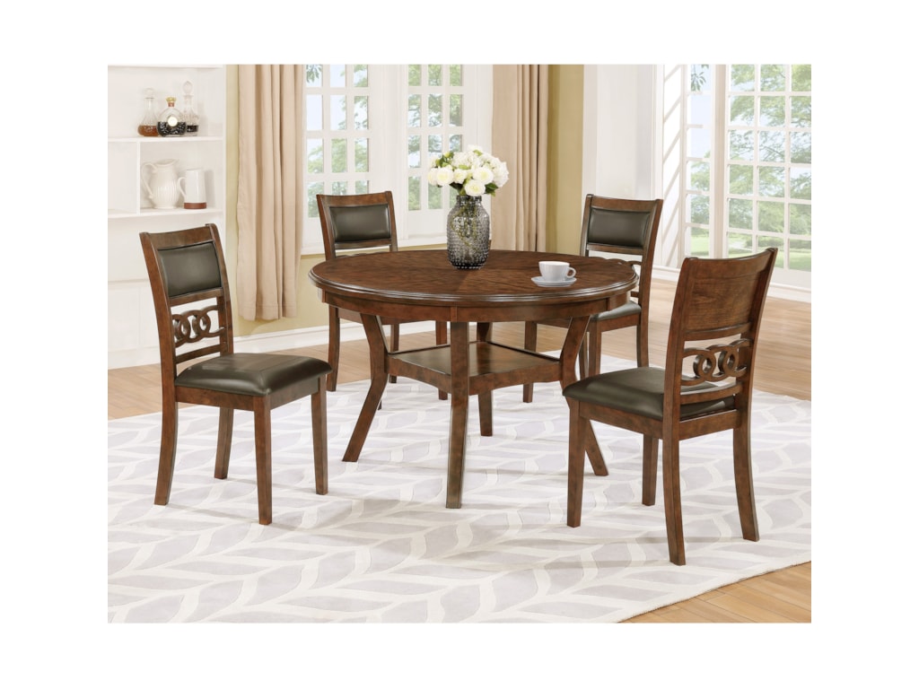 Crown Mark Cally Round Dining Table With Shelf Royal Furniture Crown Mark Cally Round Dining Table With Shelf
