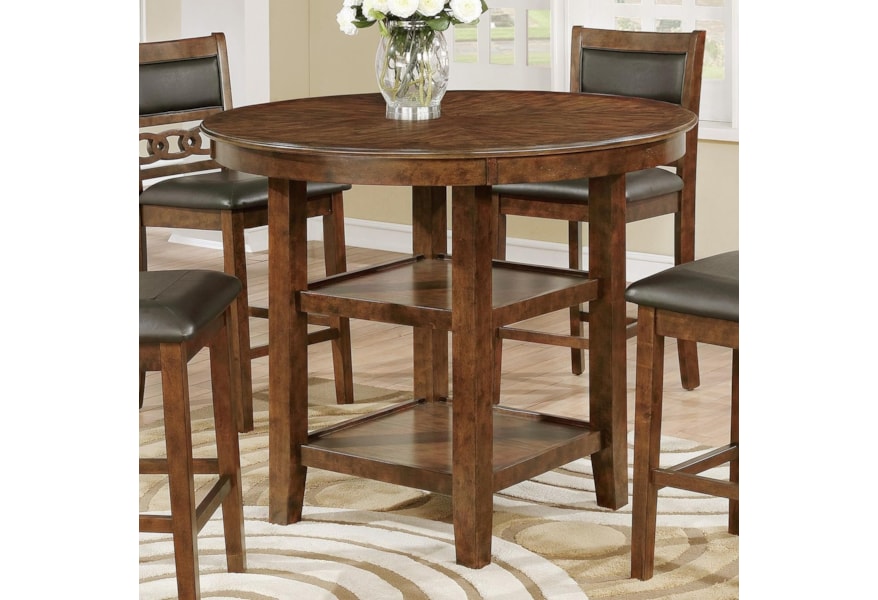 Crown Mark Cally 2716t 42 Round Counter Height Table With 2 2716t 42 Round Counter Height Table