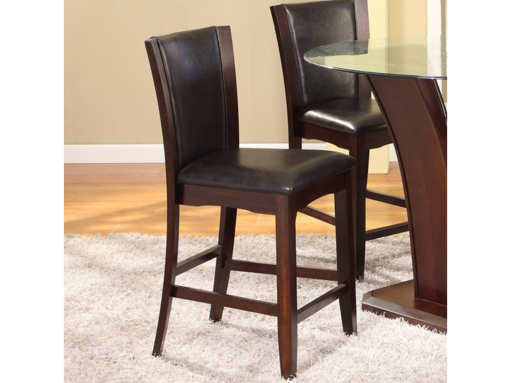 Crown Mark Camelia Espresso Counter Height Stool With Upholstered Seat Royal Furniture Bar Stools Crown Mark Camelia Espresso Counter Height Stool With Upholstered Seat Royal Furniture Bar Stools