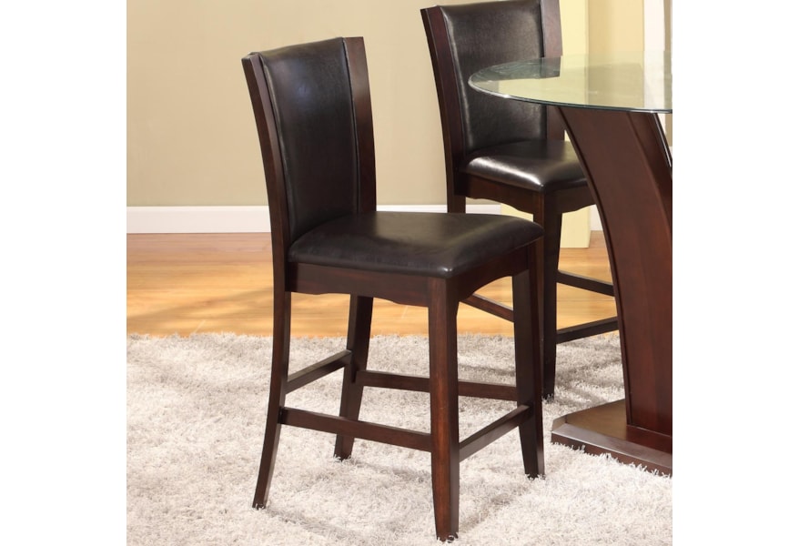 Crown Mark Camelia Espresso 1710s 24 Esp Counter Height Stool With