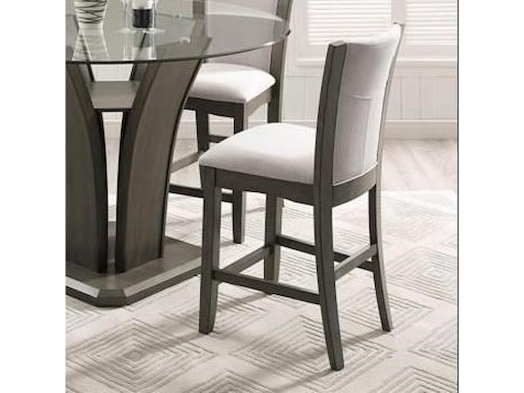 Crown Mark Camelia Grey Counter Height Stool With Upholstered Seat Royal Furniture Bar Stools Crown Mark Camelia Grey Counter Height Stool With Upholstered Seat Royal Furniture Bar Stools