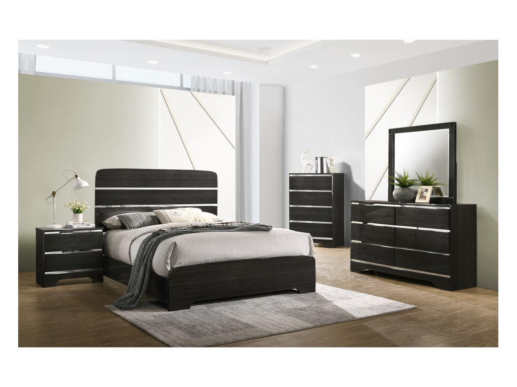 Crown Mark ChantalQueen Bed