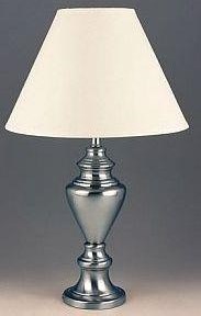 brass and chrome table lamps