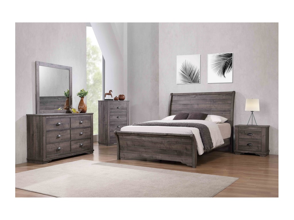 Crown Mark CoraleeKing Sleigh Bed