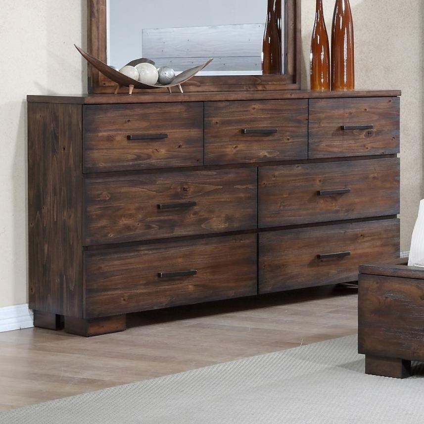 Crown Mark Cranston Solid Wood Rustic Dresser Dream Home