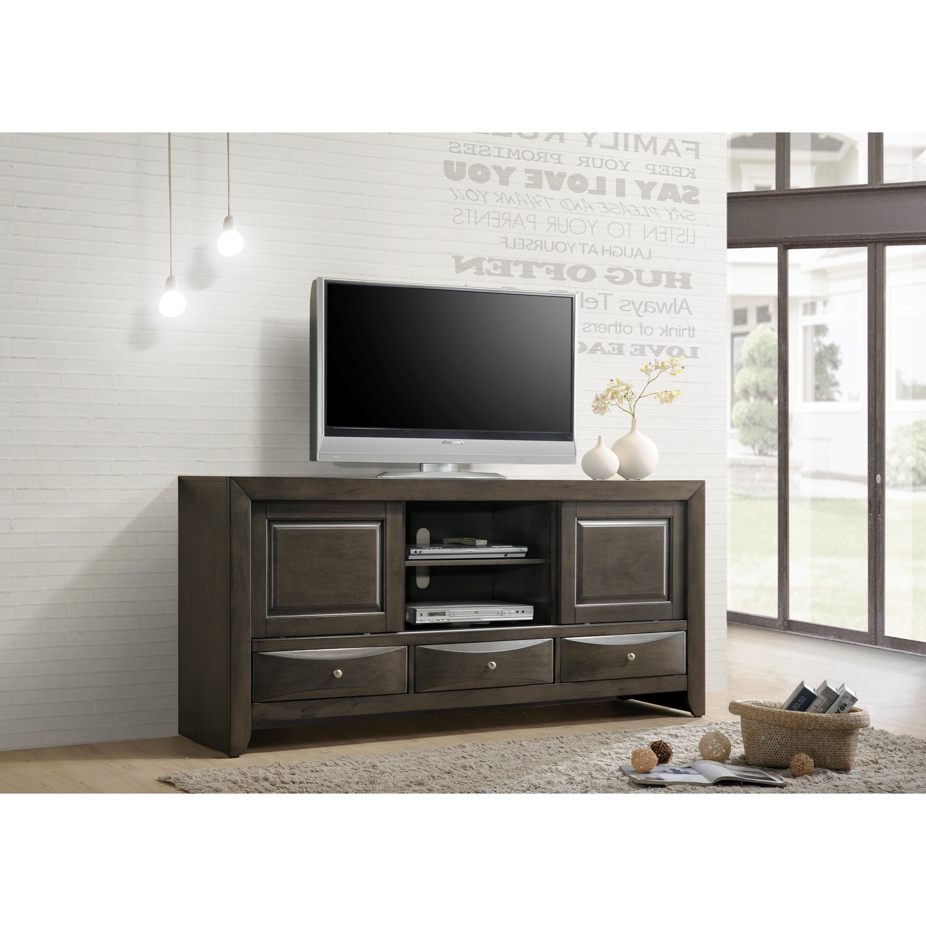 Crown Mark Emily Transitional TV Stand Darvin Furniture TV Stands