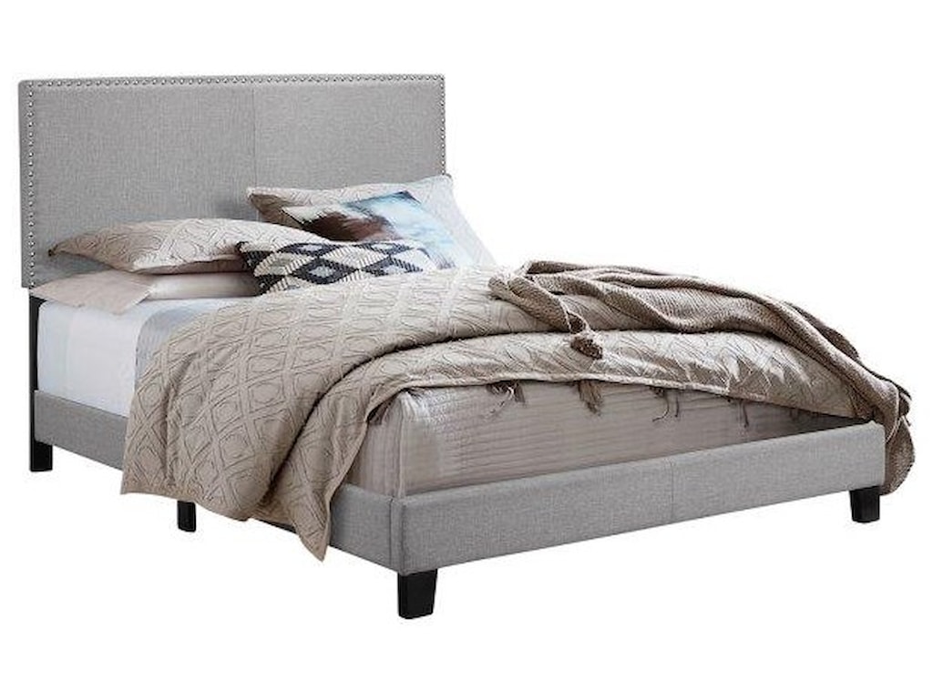 Royal Fair ErinKing Upholstered Headboard Bed