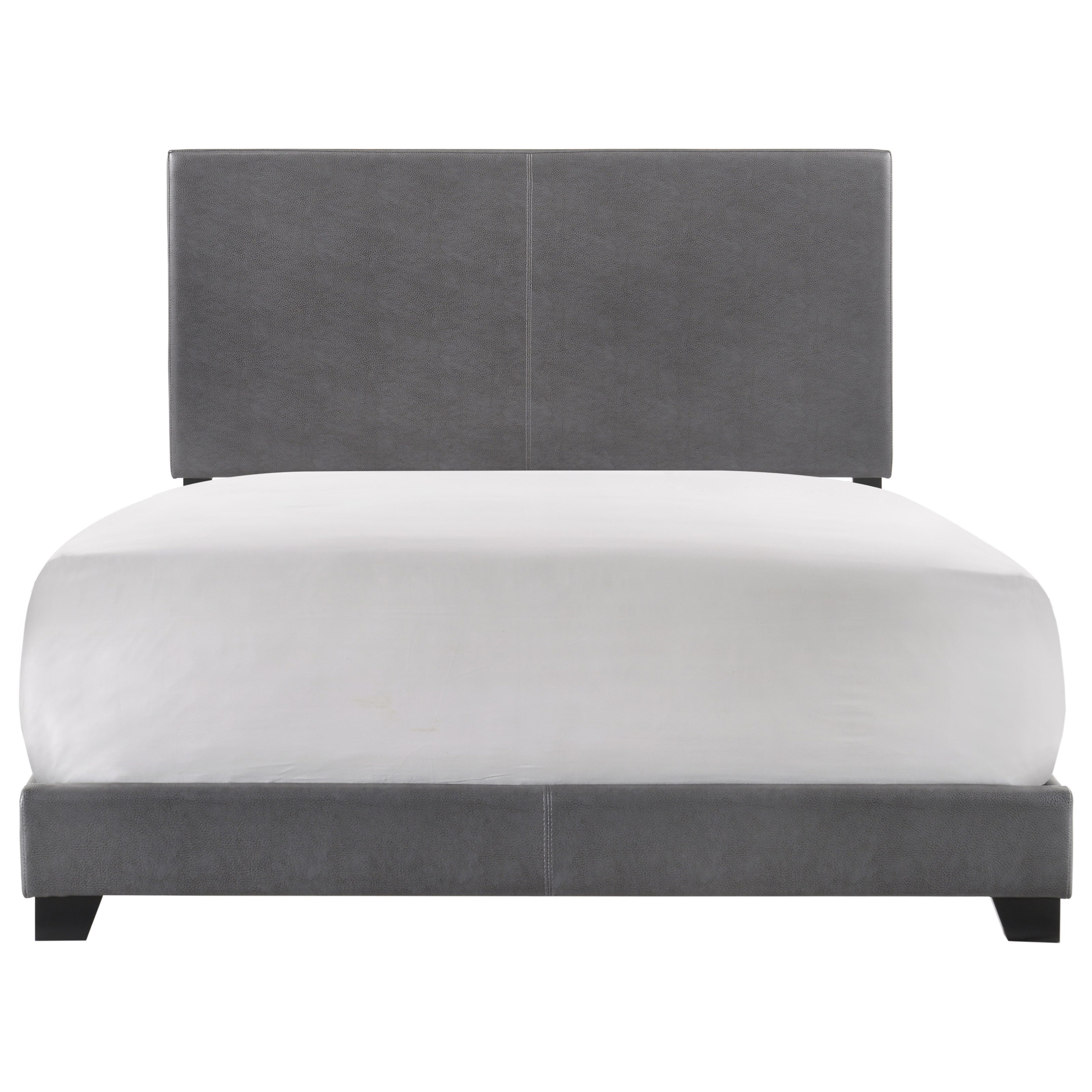 Crown Mark Erin Transitional King Bed With Upholstered Headboard