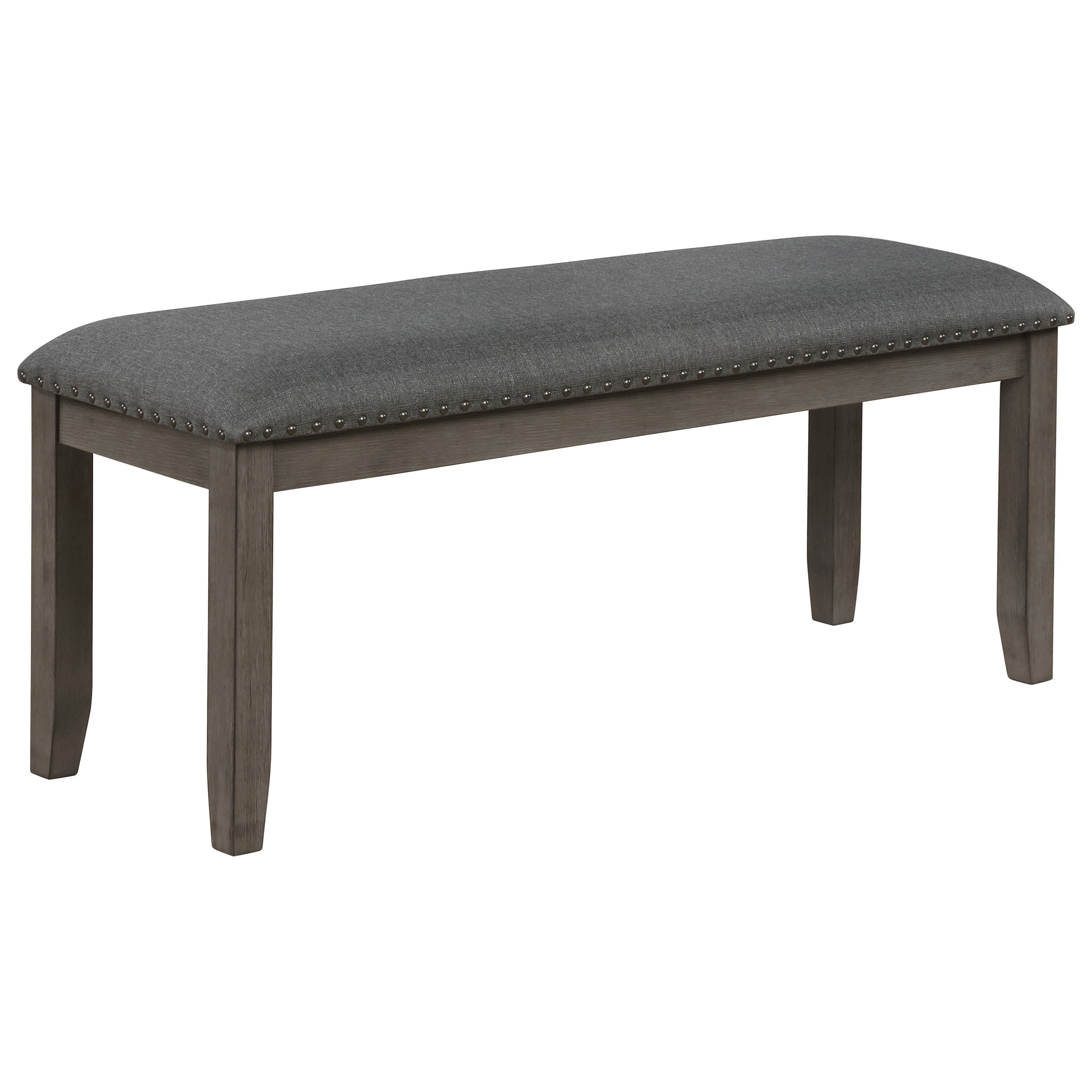 Crown Mark Favella 2323dgy Bench Transitional Upholstered Bench
