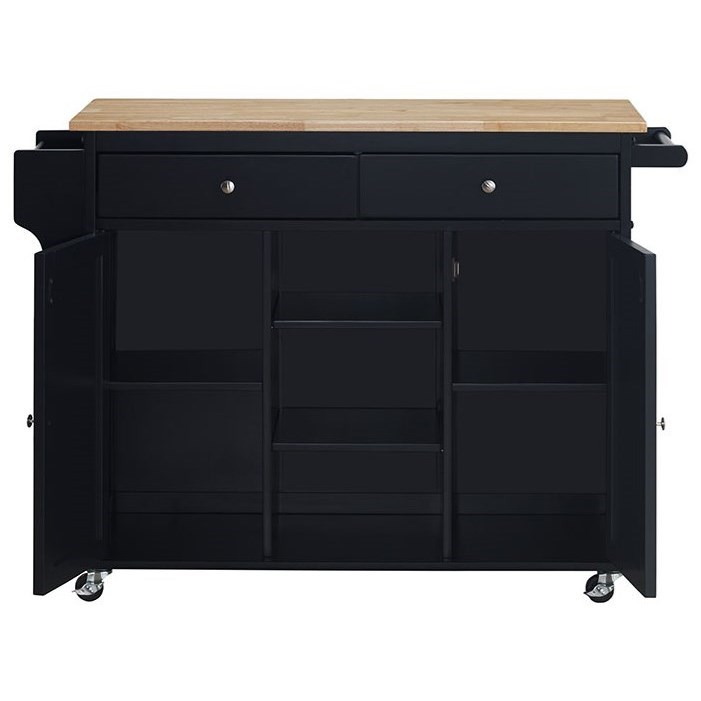 Crown Mark Grady Cottage Style Kitchen Island Cart | Darvin ...