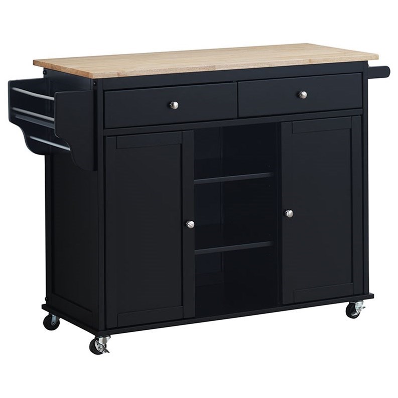 Crown Mark Grady Cottage Style Kitchen Island Cart | Darvin ...