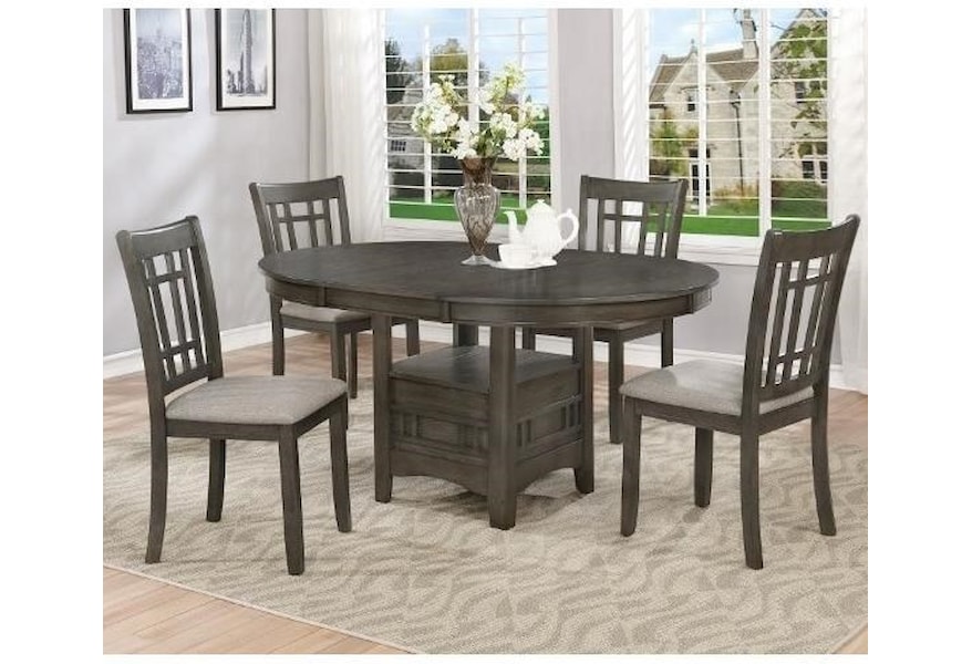 Crown Mark Hartwell Five Piece Dining Set Dunk Bright